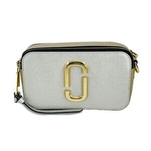 NEW Marc Jacobs The Snapshot Crossbody Bag Platinum Multi Handbag Purse